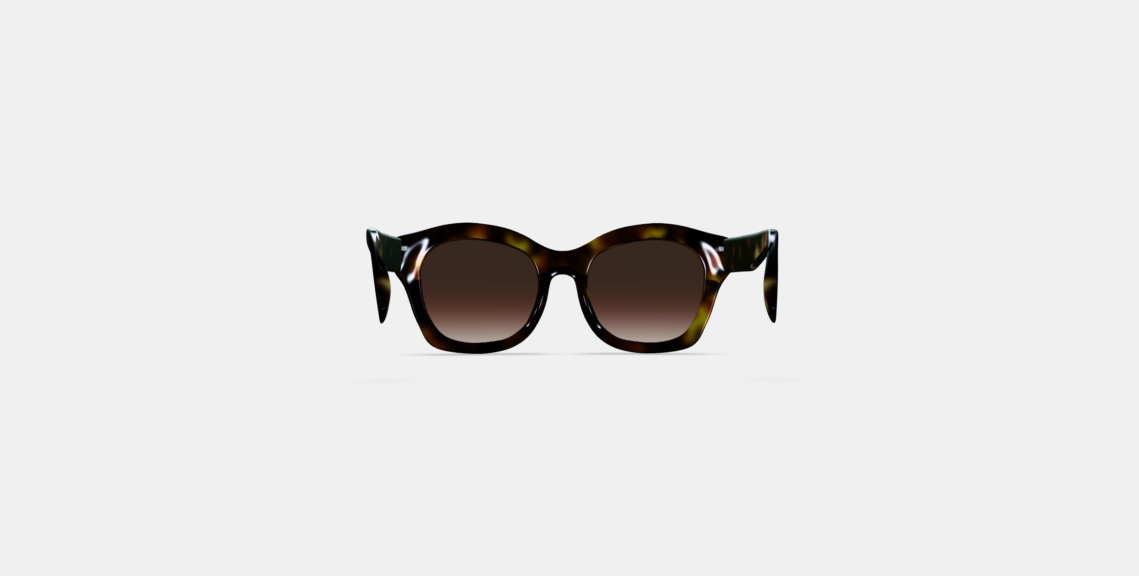 Gael Sunglasses in Cognac Tortoise 3D model_14