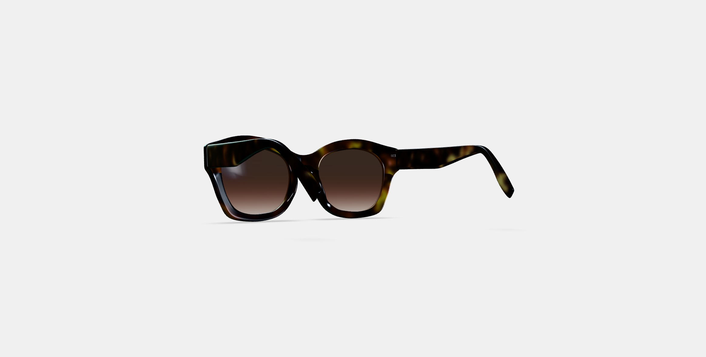 Gael Sunglasses in Cognac Tortoise 3D model_16