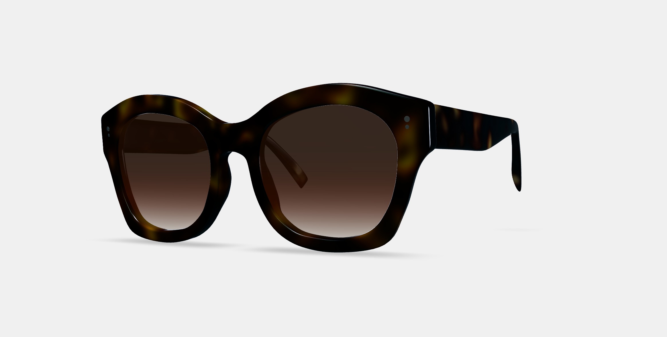 Gael Sunglasses in Cognac Tortoise 3D model_13