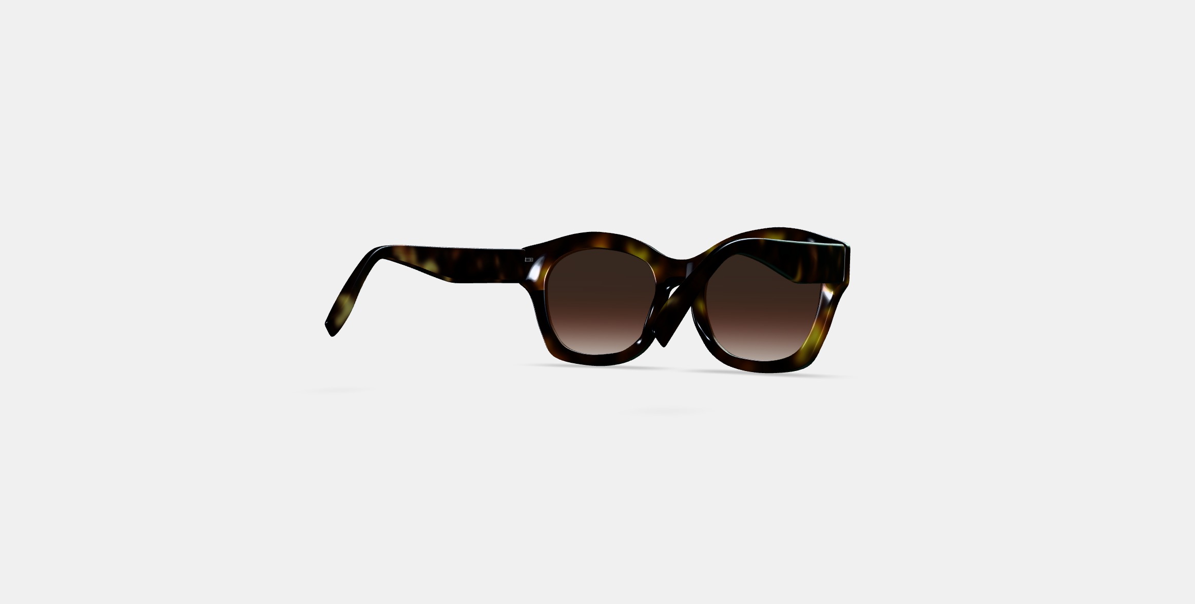 Gael Sunglasses in Cognac Tortoise 3D model_5