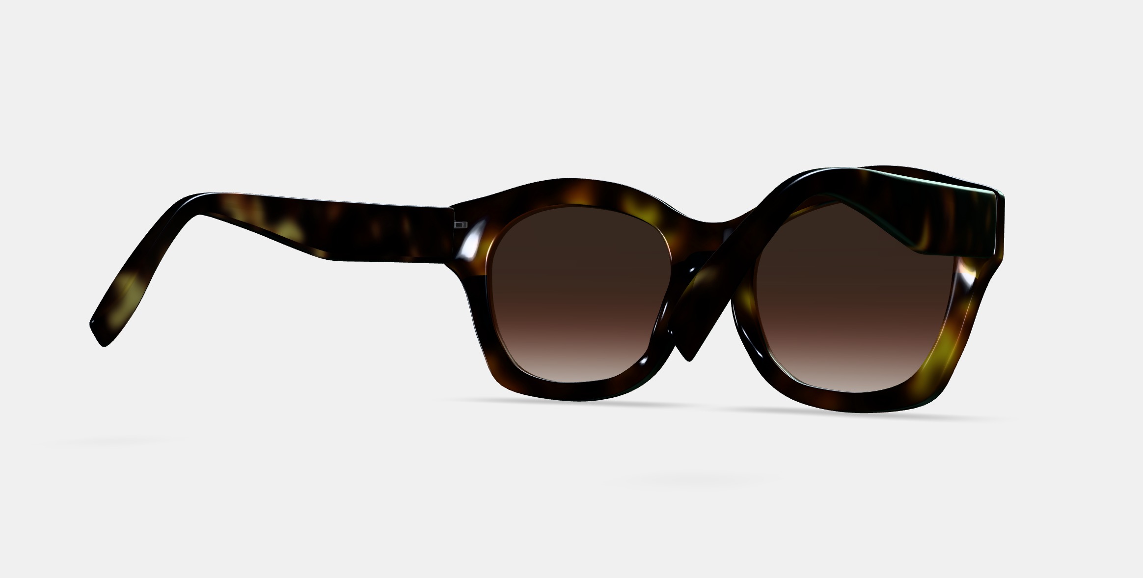 Gael Sunglasses in Cognac Tortoise 3D model_7