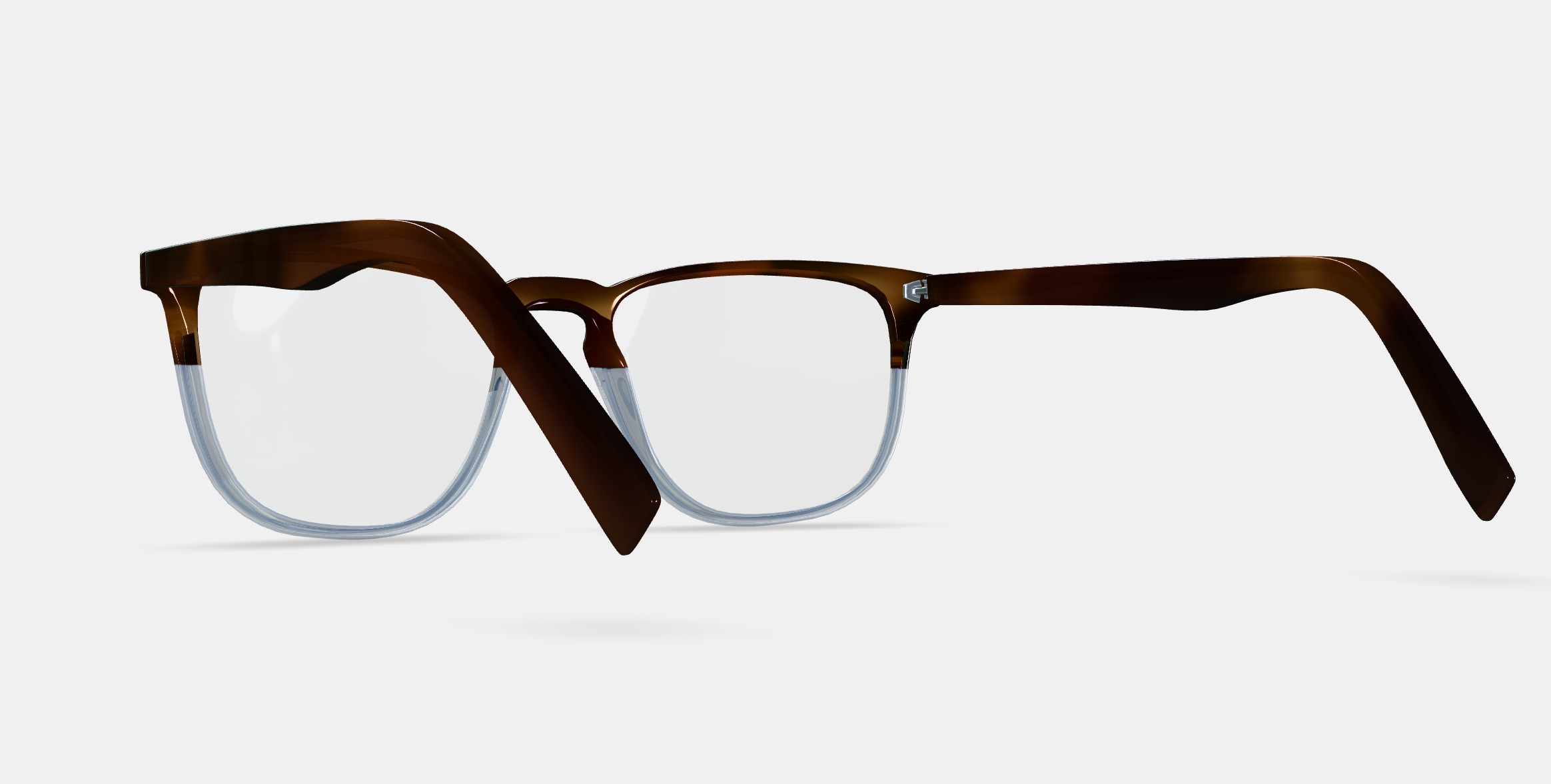 Vaughan Eyeglasses in Eastern Bluebird Fade 3D model_2