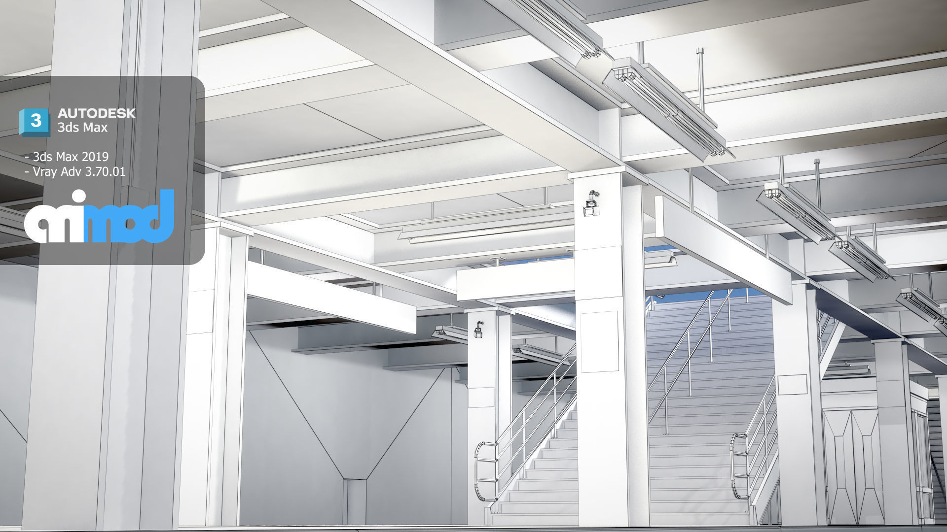 Subway Station 3D model_8