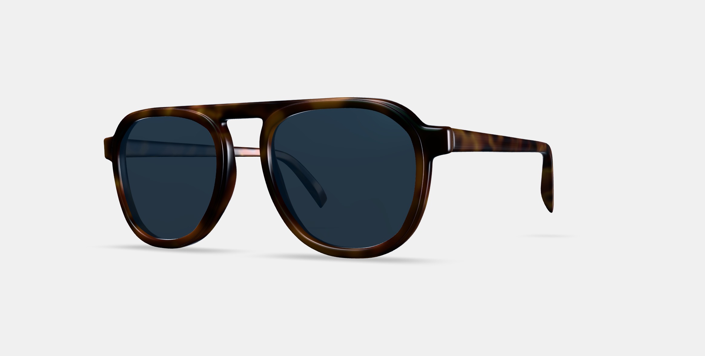 Blaise Sunglasses in Woodgrain Tortoise 3D model_13