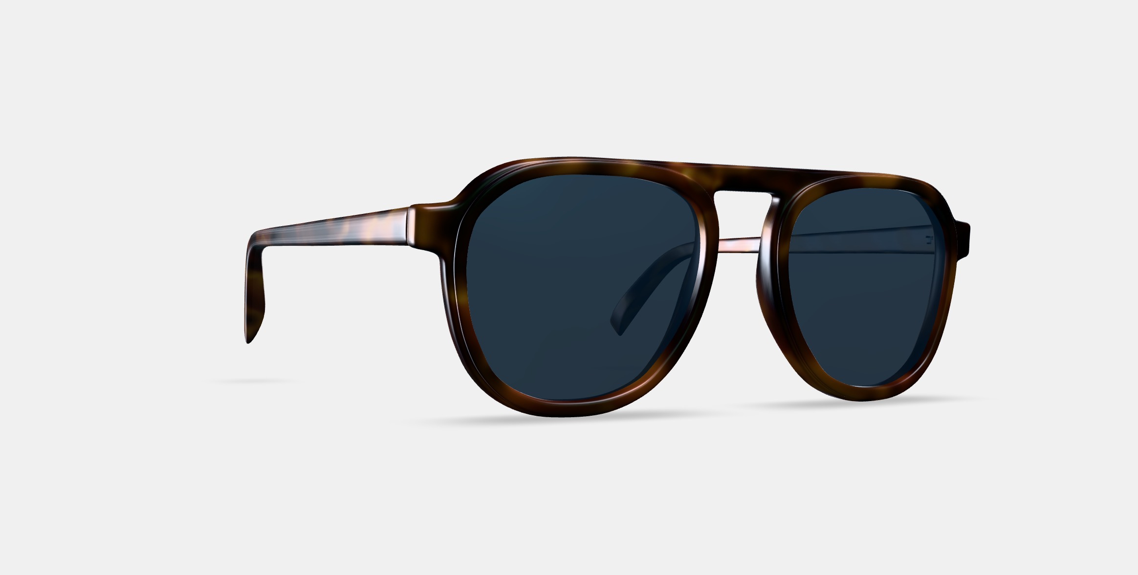 Blaise Sunglasses in Woodgrain Tortoise 3D model_9