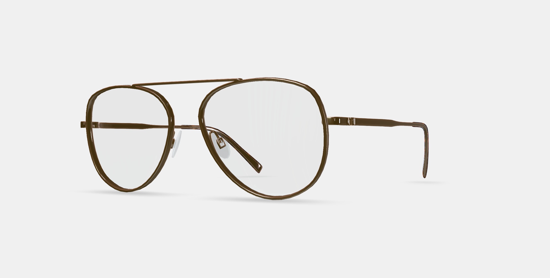 Belmar Eyeglasses in Polished Gold 3D model_13