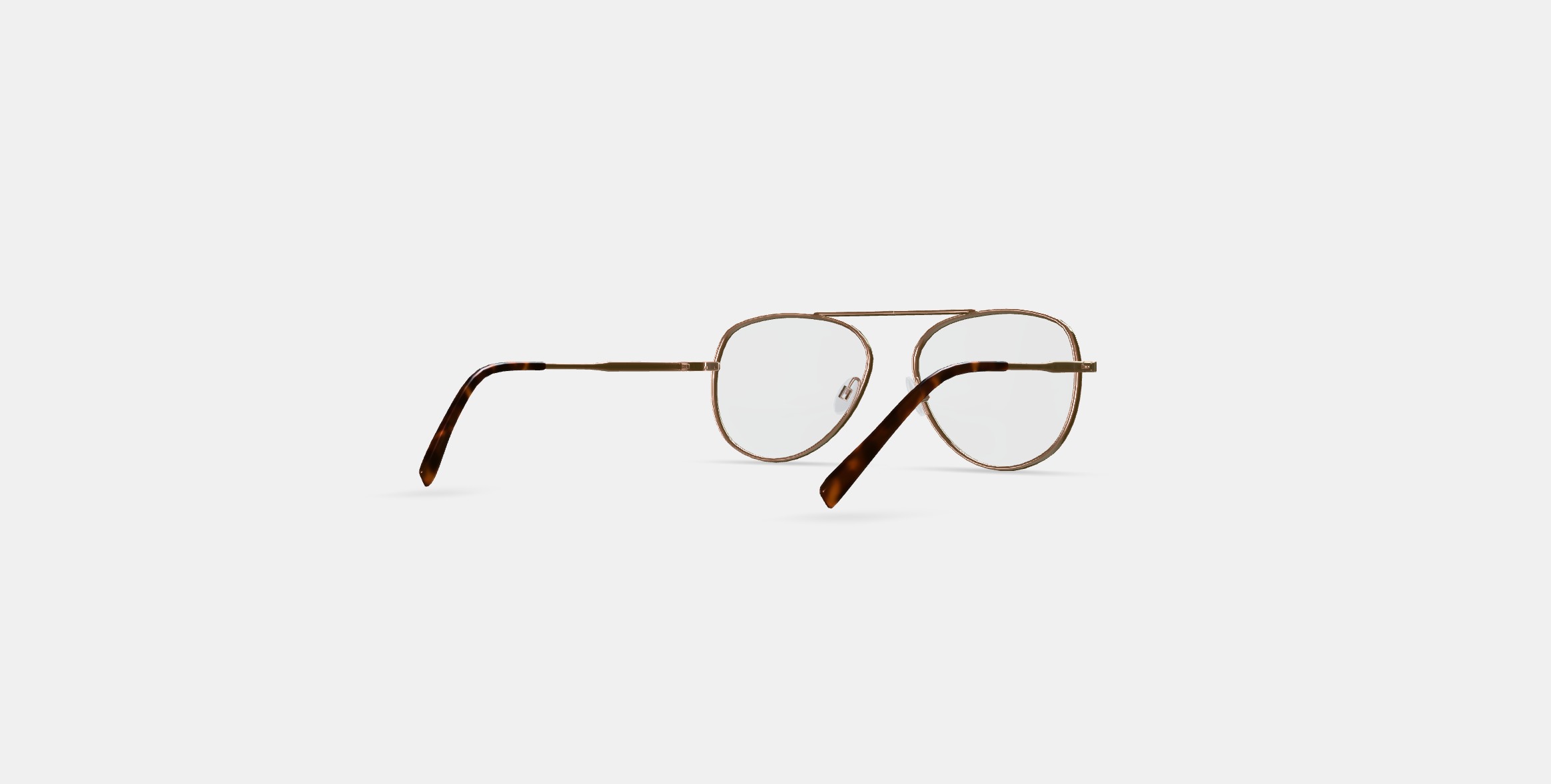Belmar Eyeglasses in Polished Gold 3D model_5