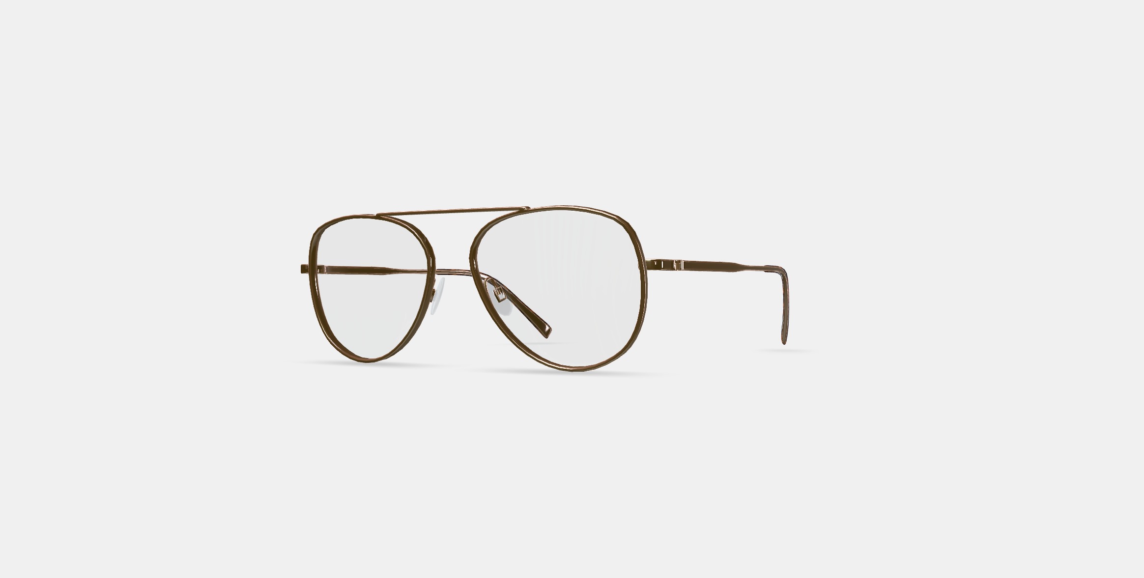 Belmar Eyeglasses in Polished Gold 3D model_12