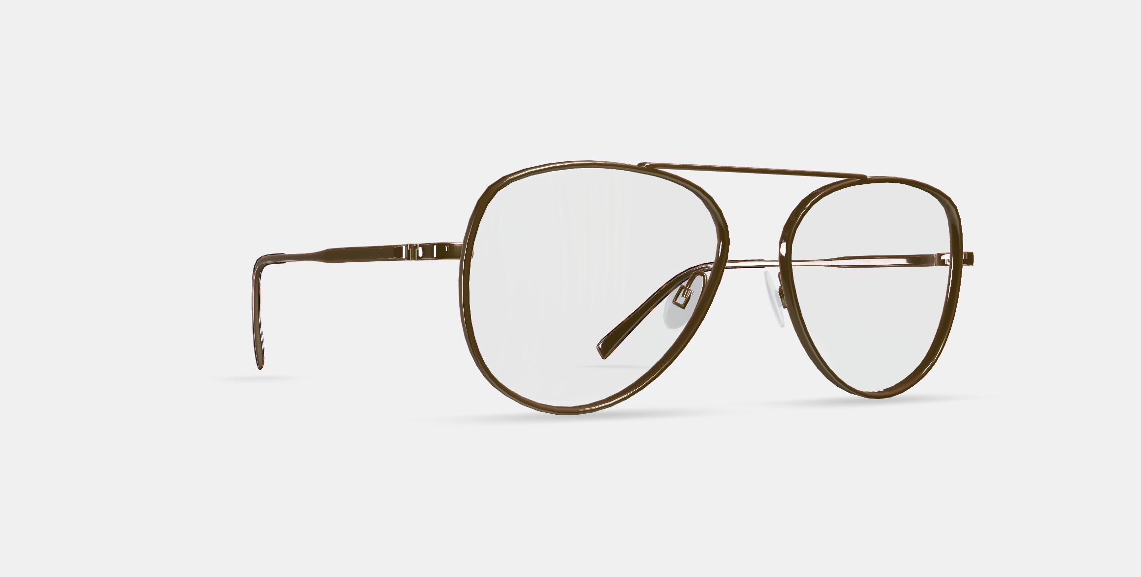 Belmar Eyeglasses in Polished Gold 3D model_9