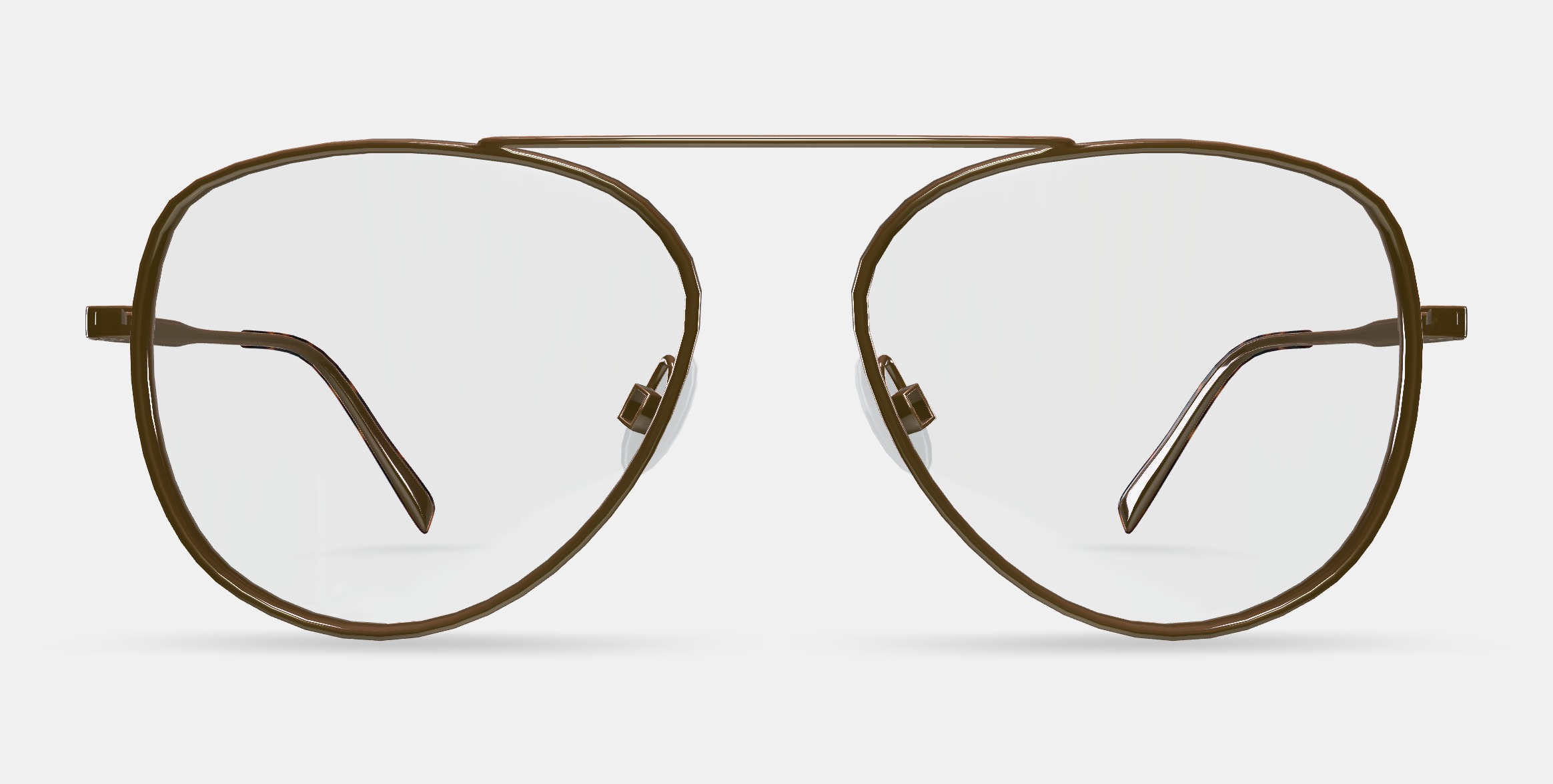 Belmar Eyeglasses in Polished Gold 3D model_11