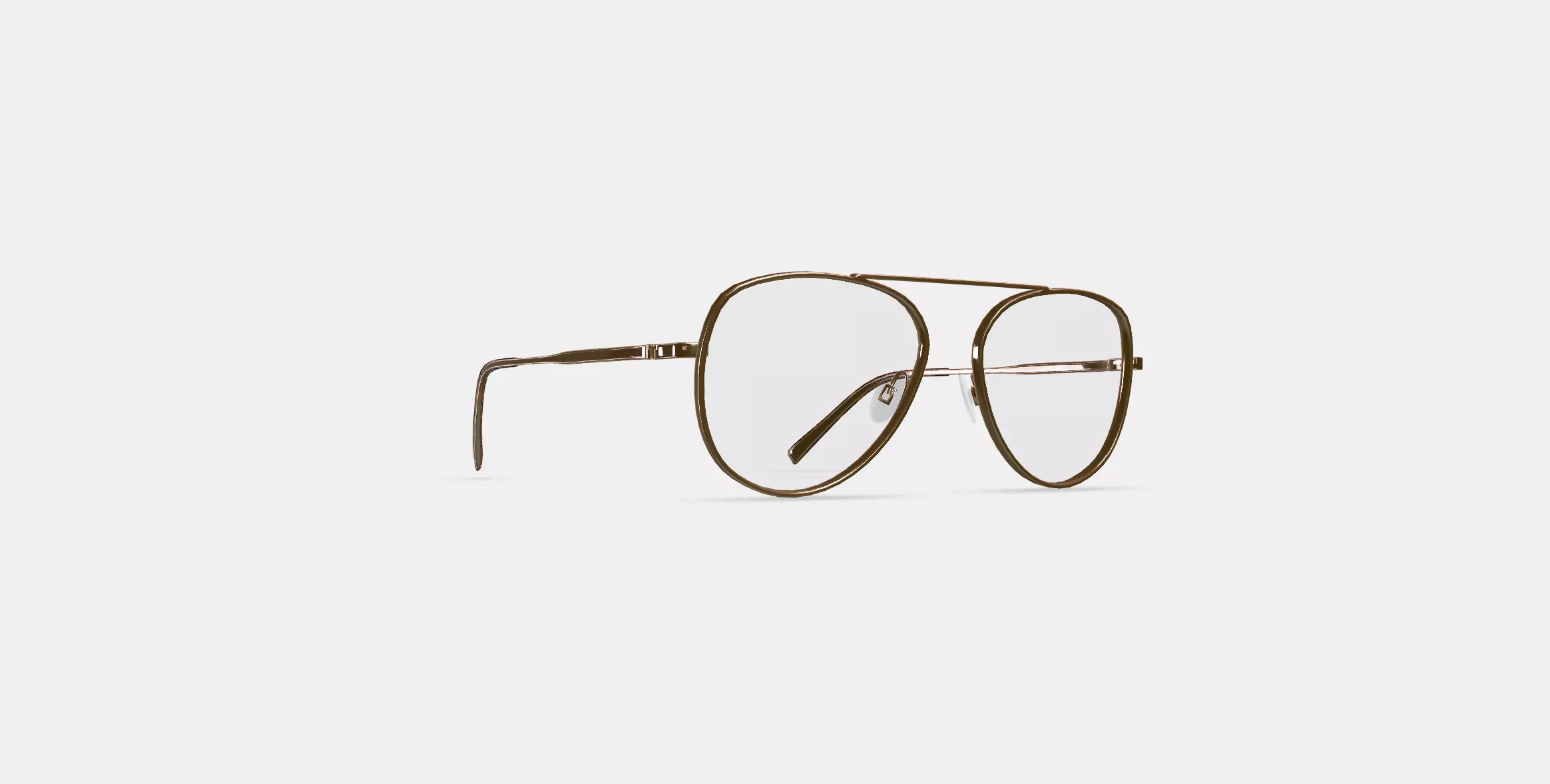 Belmar Eyeglasses in Polished Gold 3D model_0
