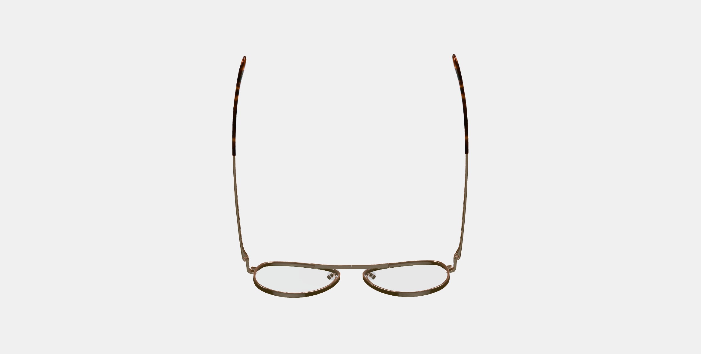 Belmar Eyeglasses in Polished Gold 3D model_7
