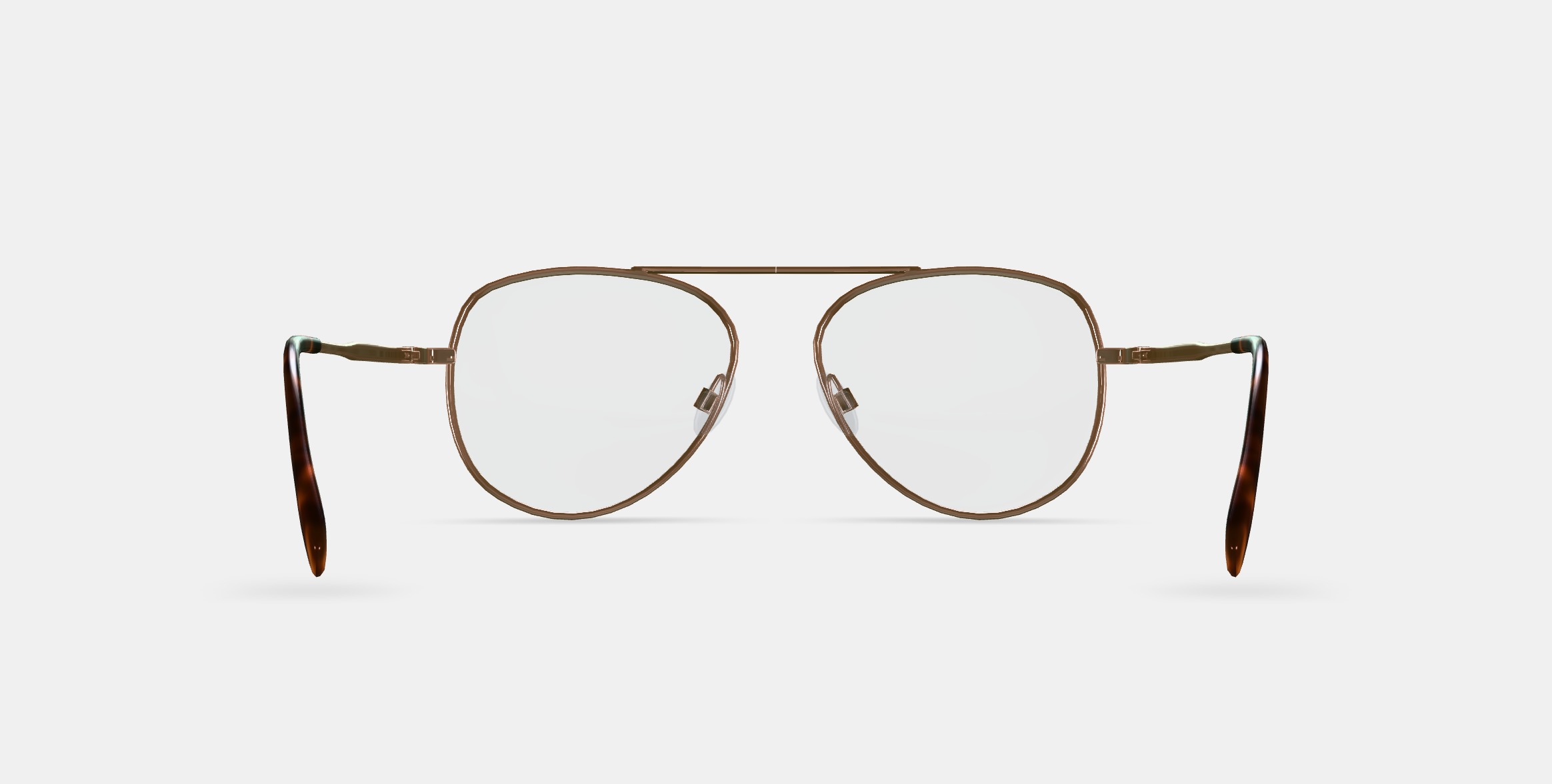 Belmar Eyeglasses in Polished Gold 3D model_15