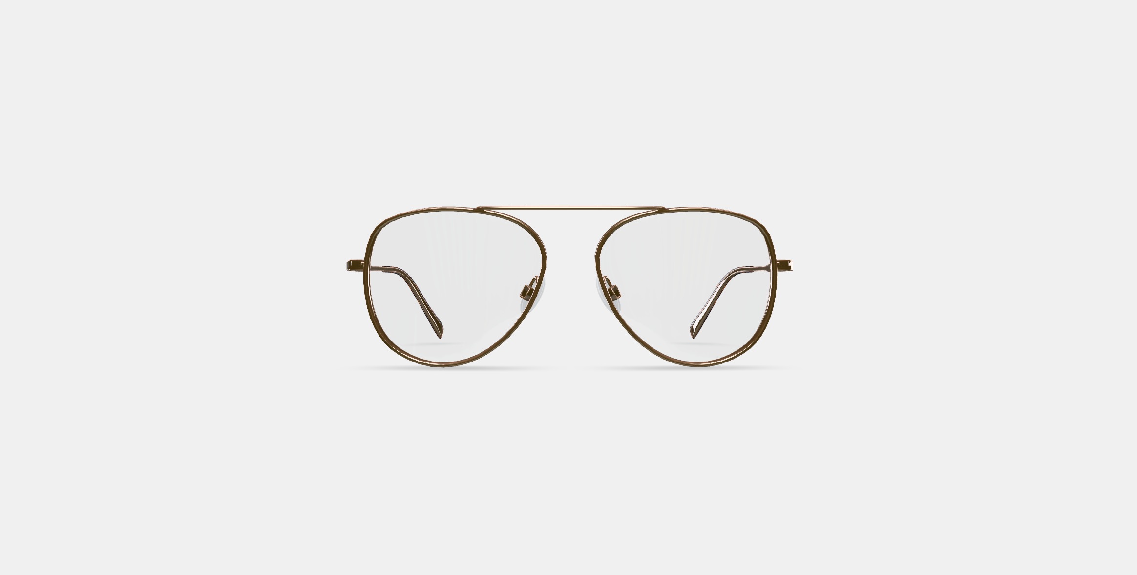 Belmar Eyeglasses in Polished Gold 3D model_10