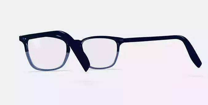 Elias Eyeglasses in Midnight Crystal Fade
