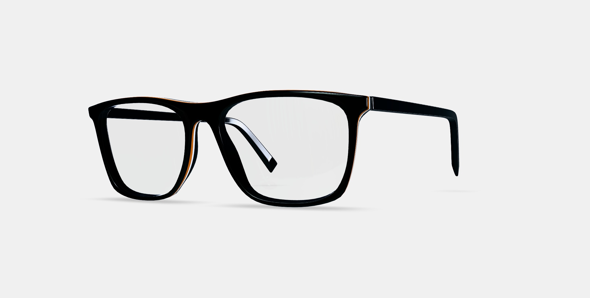 Fletcher Eyeglasses in Black Matte Eclipse 3D model_13