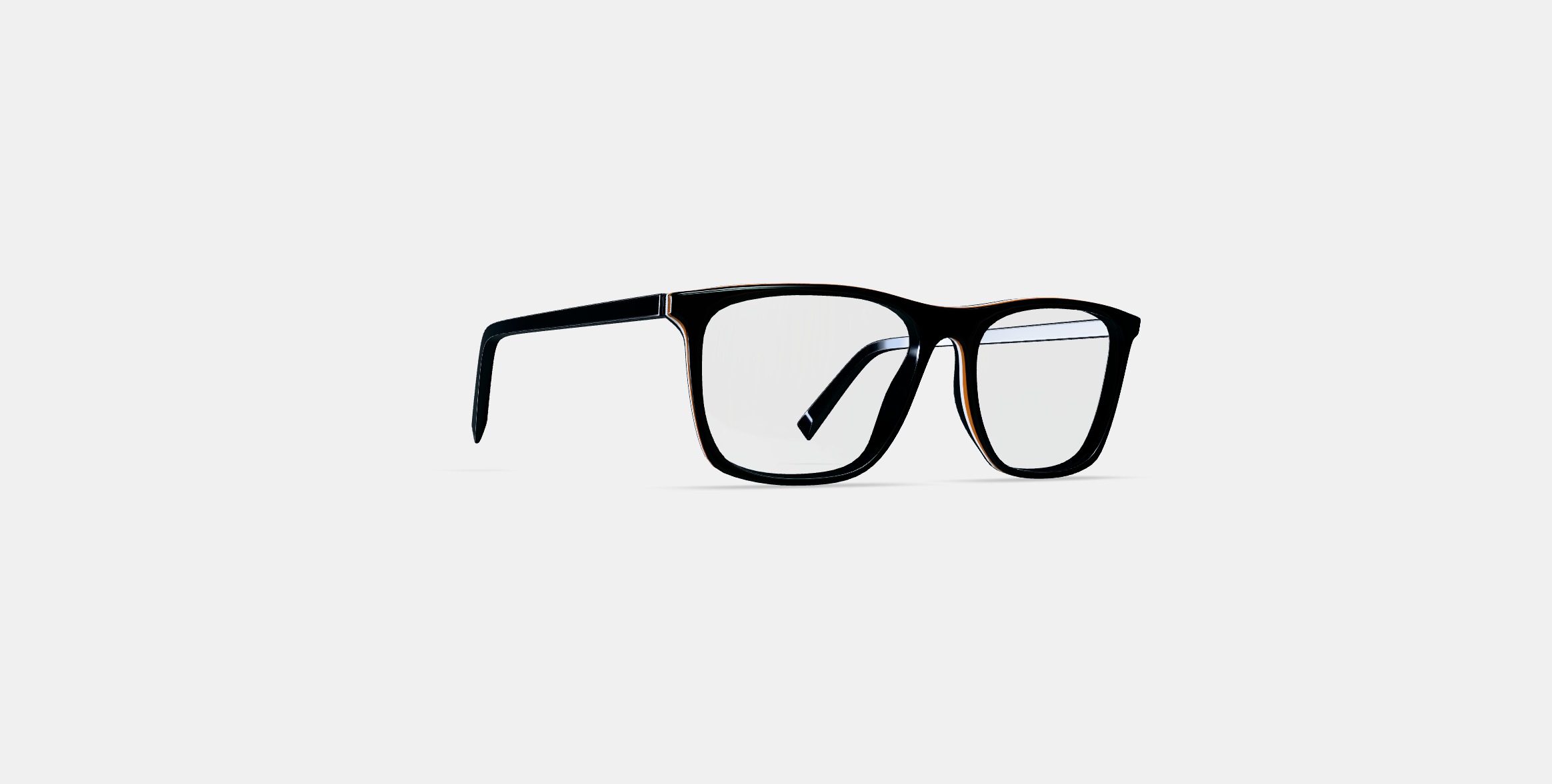 Fletcher Eyeglasses in Black Matte Eclipse 3D model_3