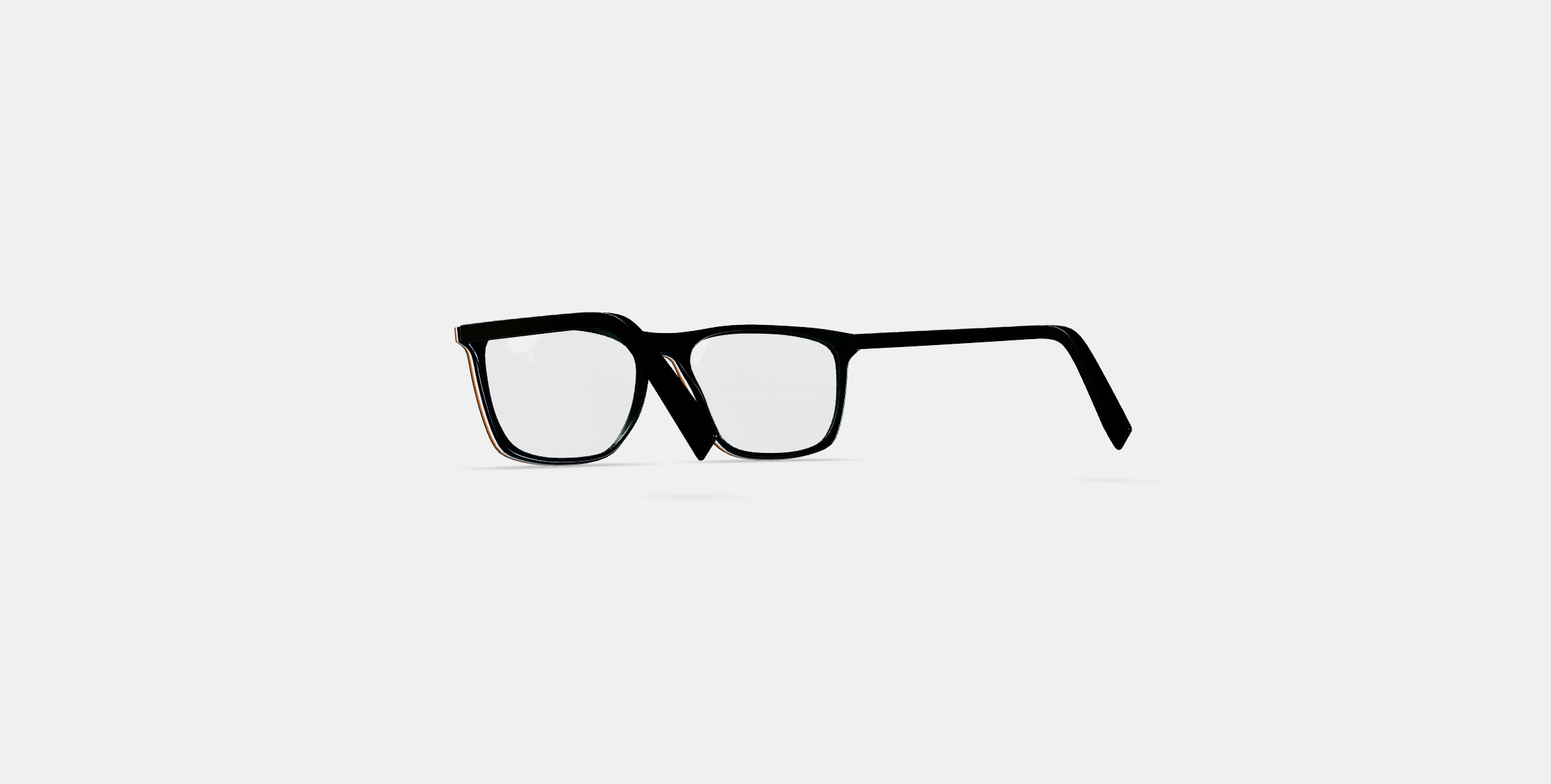 Fletcher Eyeglasses in Black Matte Eclipse 3D model_16