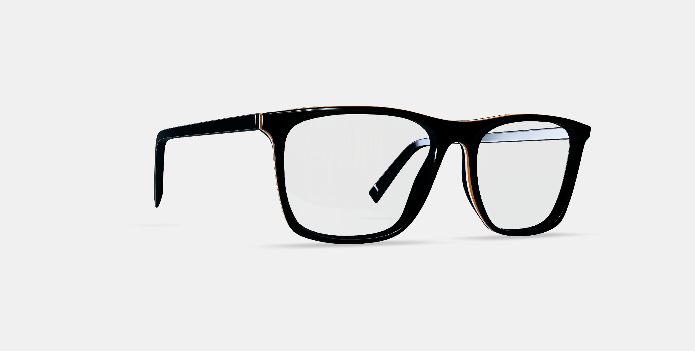 Fletcher Eyeglasses in Black Matte Eclipse 3D model_9