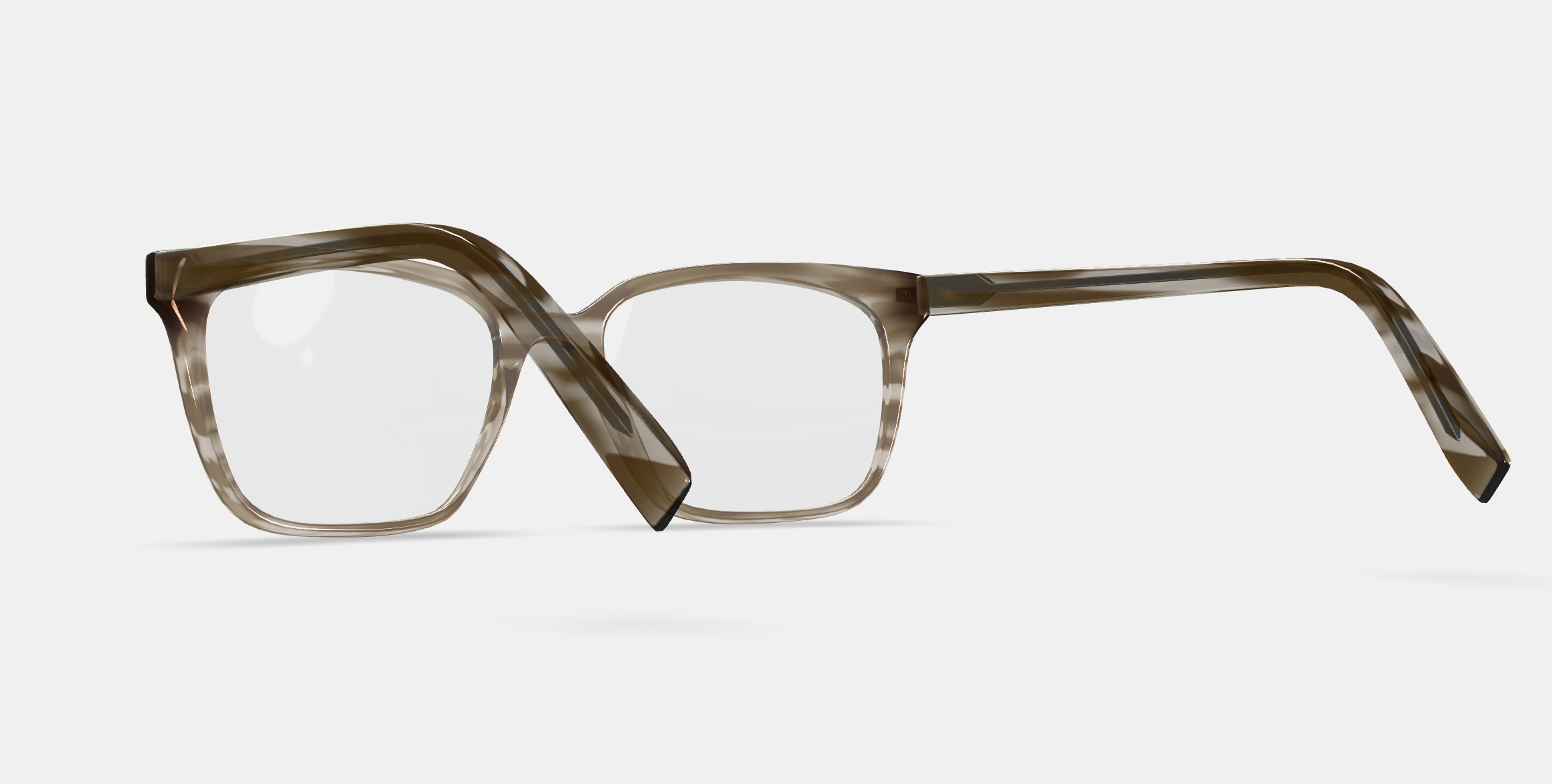 Hughes Eyeglasses in Chestnut Crystal 3D model_5