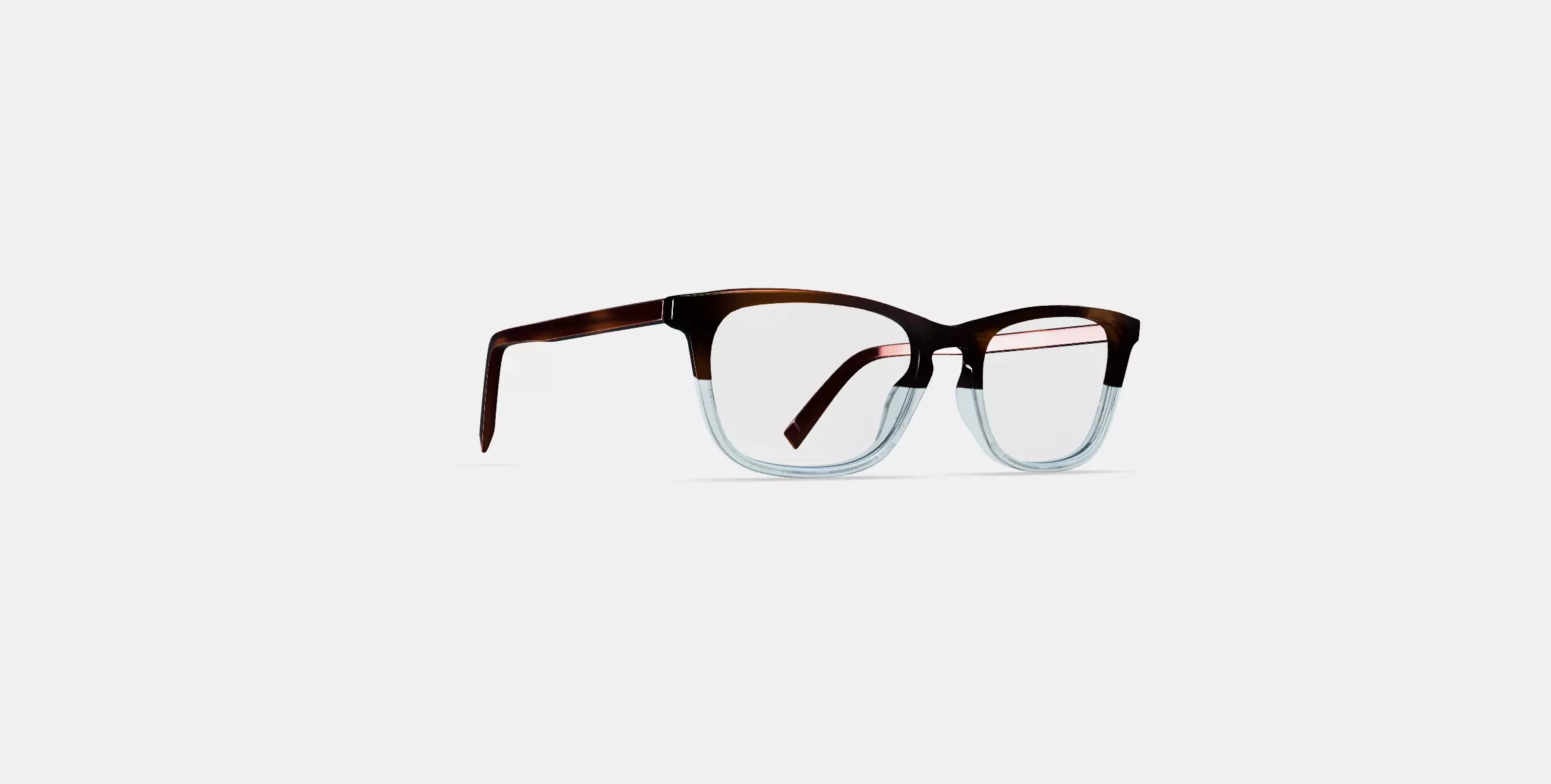 Welty Low Bridge Fit Eyeglasses in Eastern Bluebird Fade 3D model_0