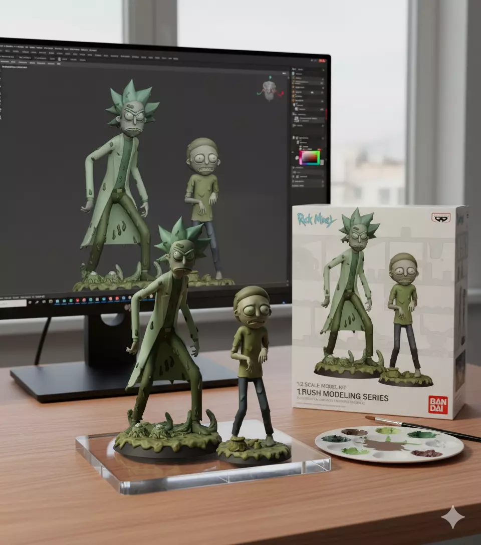 Rick and Morty  toxica  3D print model_2