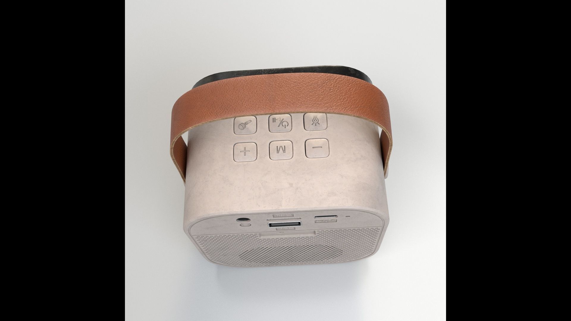 Wireless music Speaker Low-poly 3D model_3