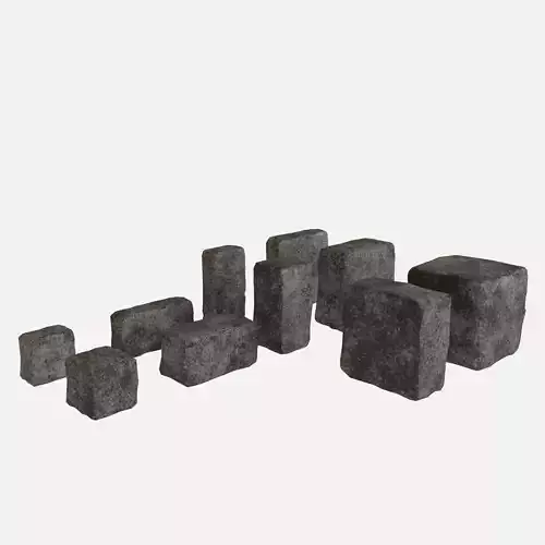 Old dirty bricks collection