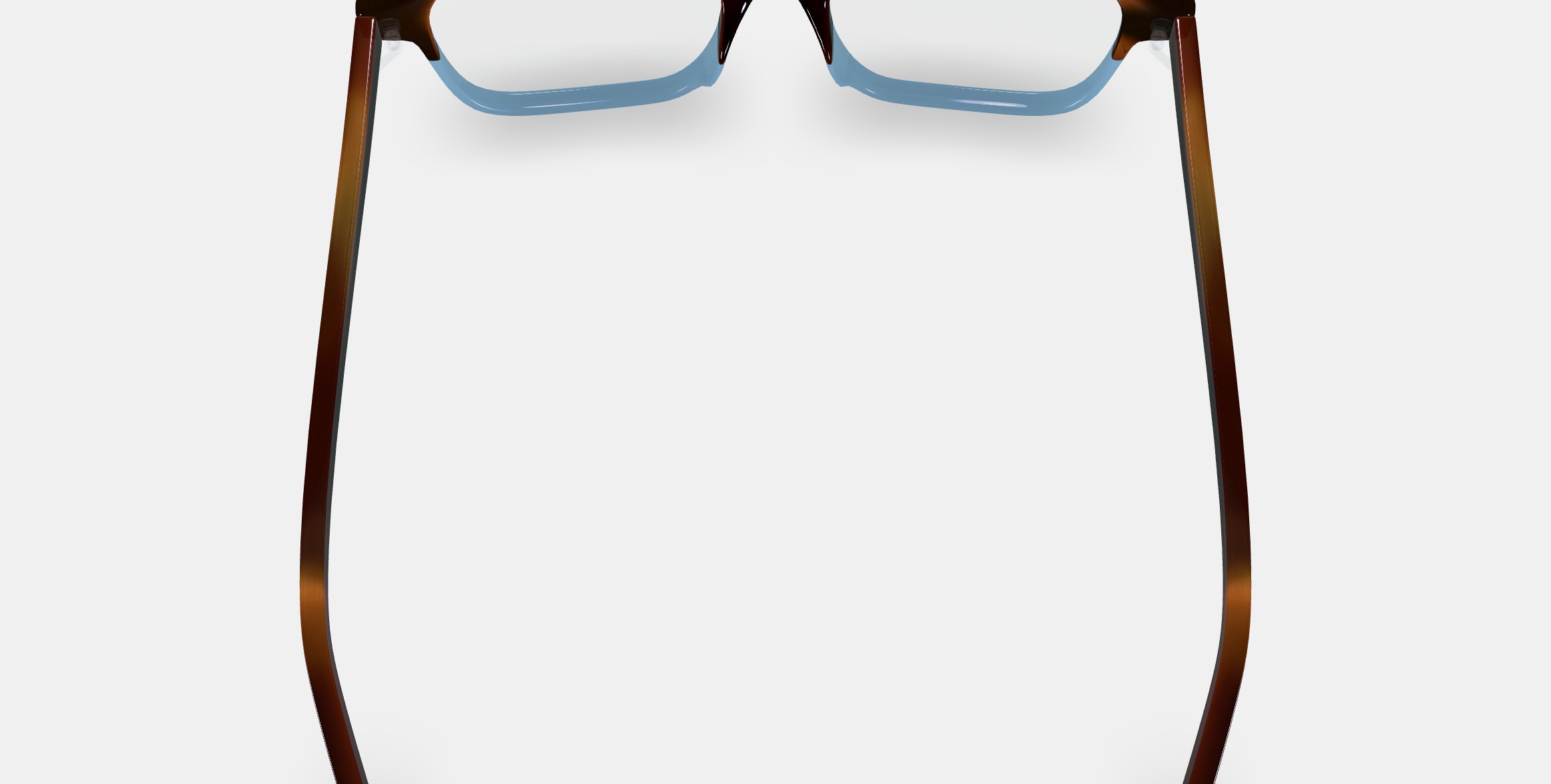 Crane Low Bridge Fit Eyeglasses in Eastern Bluebird Fade 3D model_5