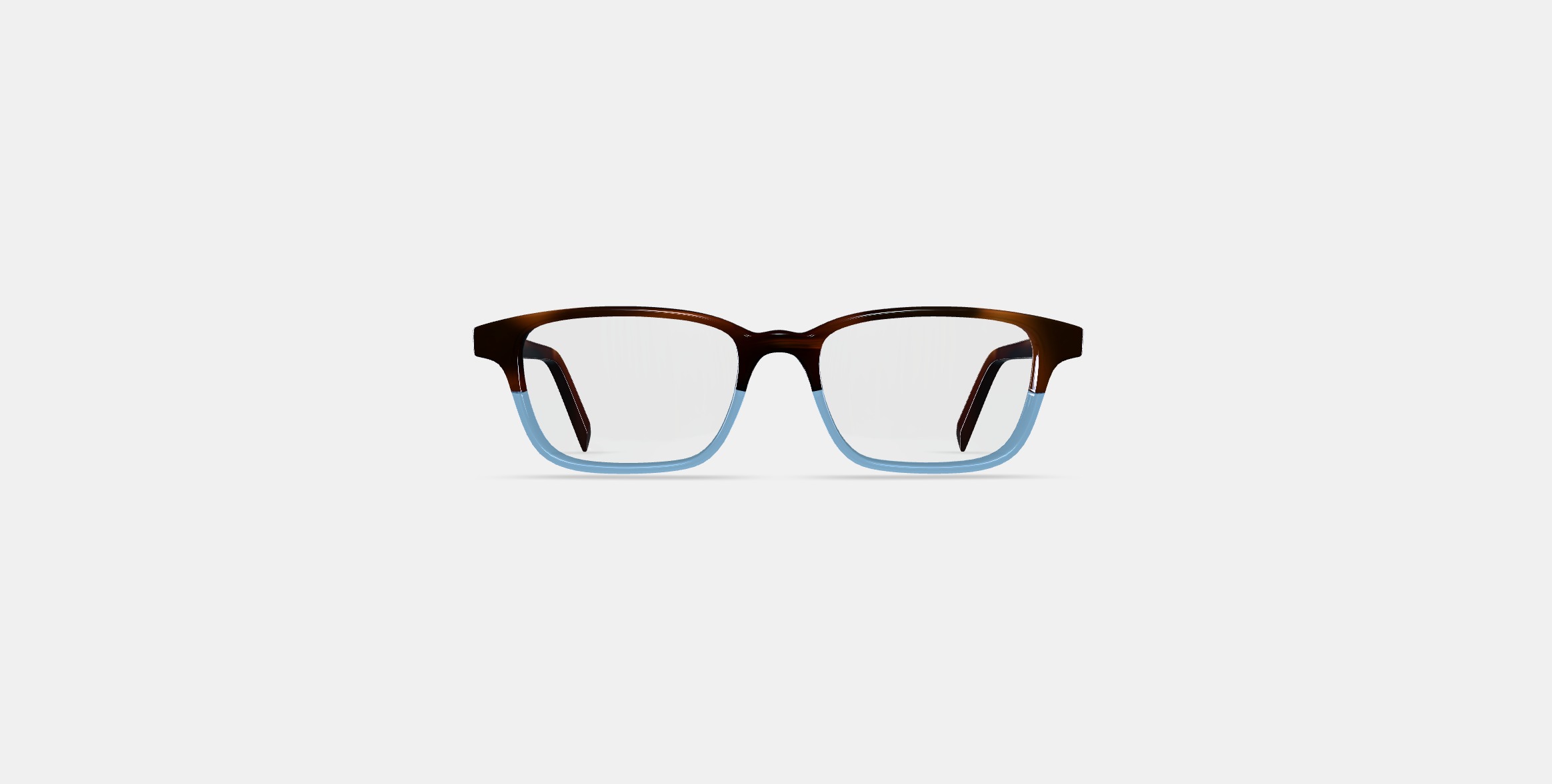 Crane Low Bridge Fit Eyeglasses in Eastern Bluebird Fade 3D model_10
