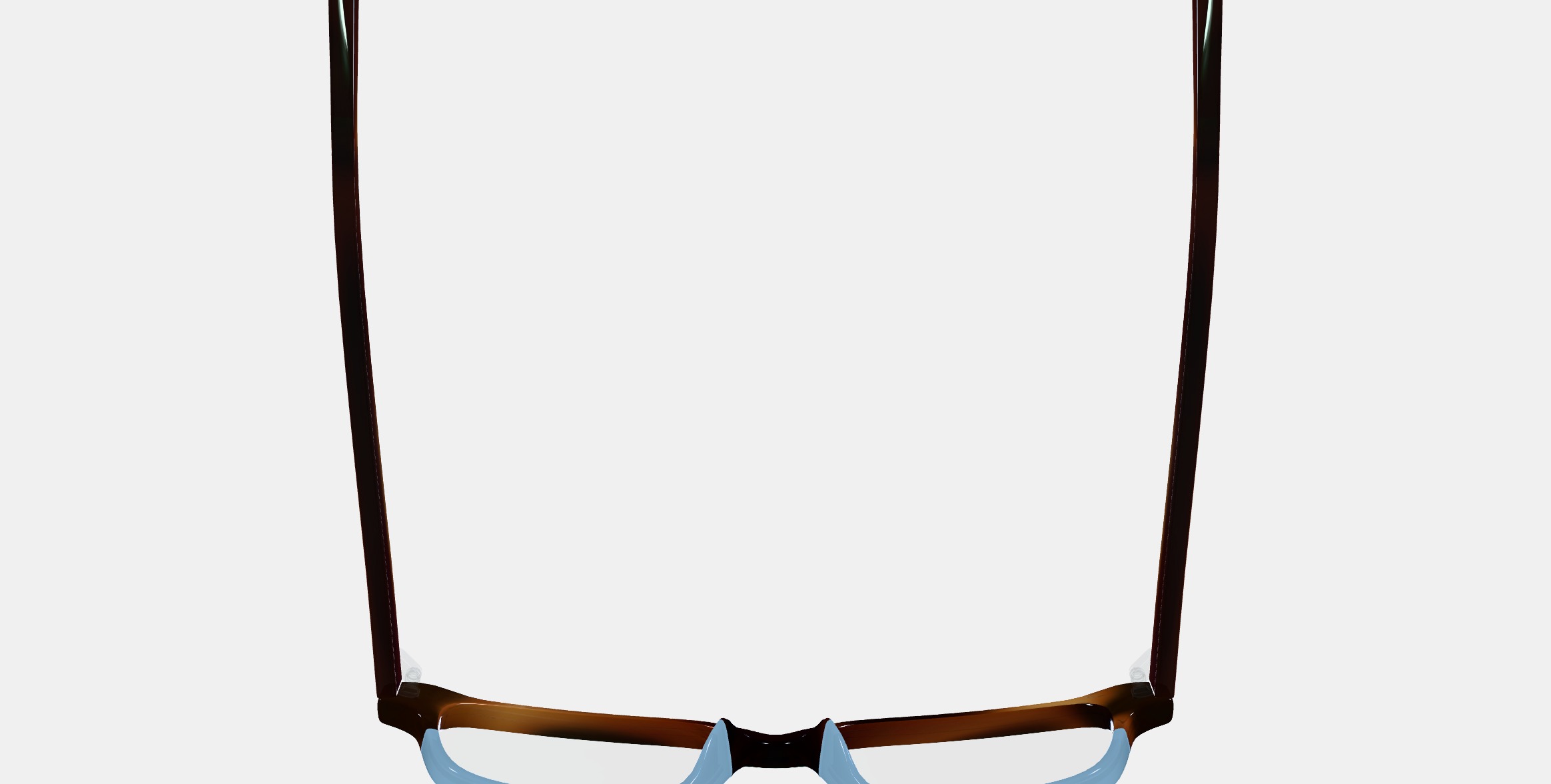 Crane Low Bridge Fit Eyeglasses in Eastern Bluebird Fade 3D model_8