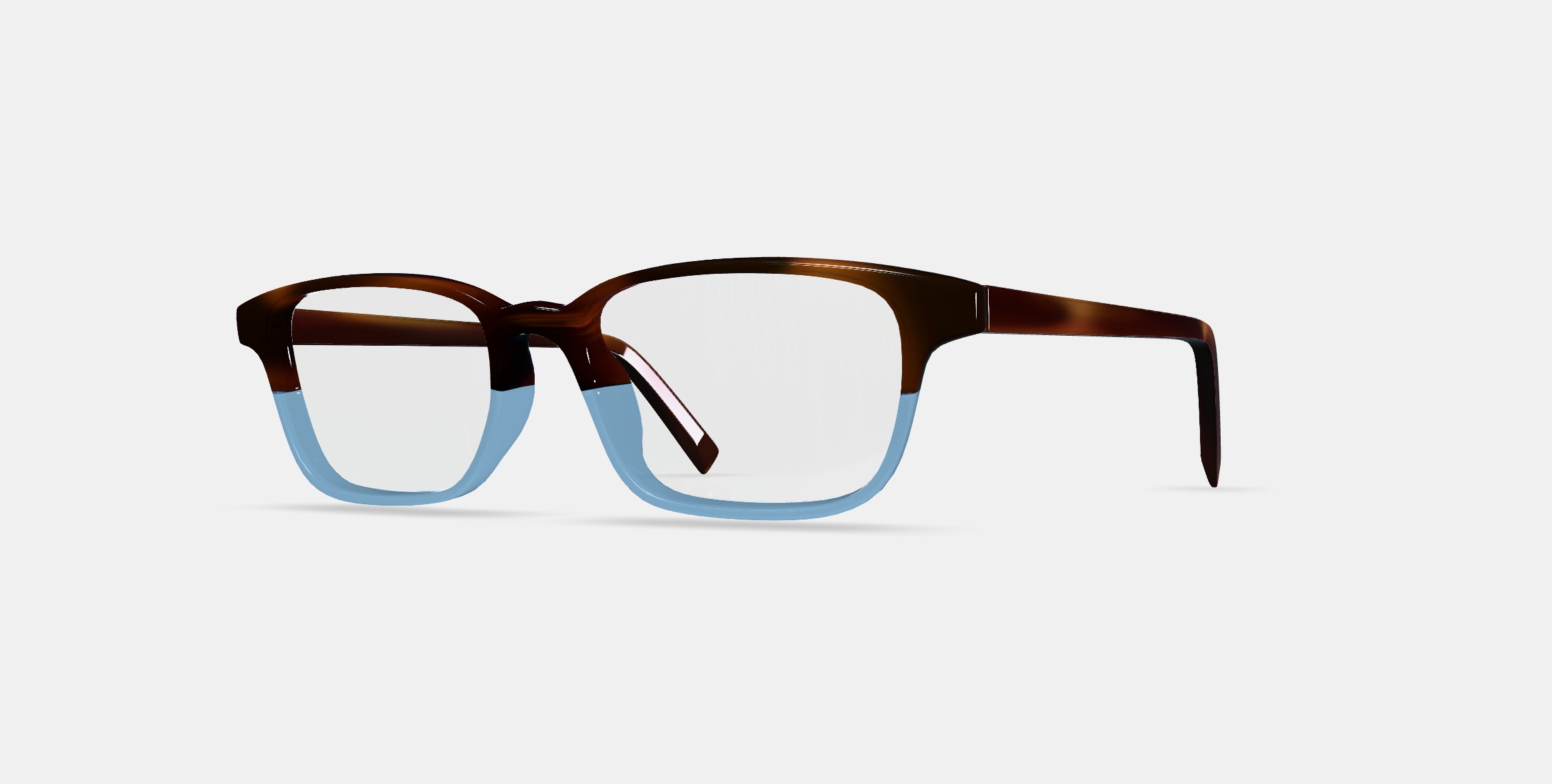 Crane Low Bridge Fit Eyeglasses in Eastern Bluebird Fade 3D model_13