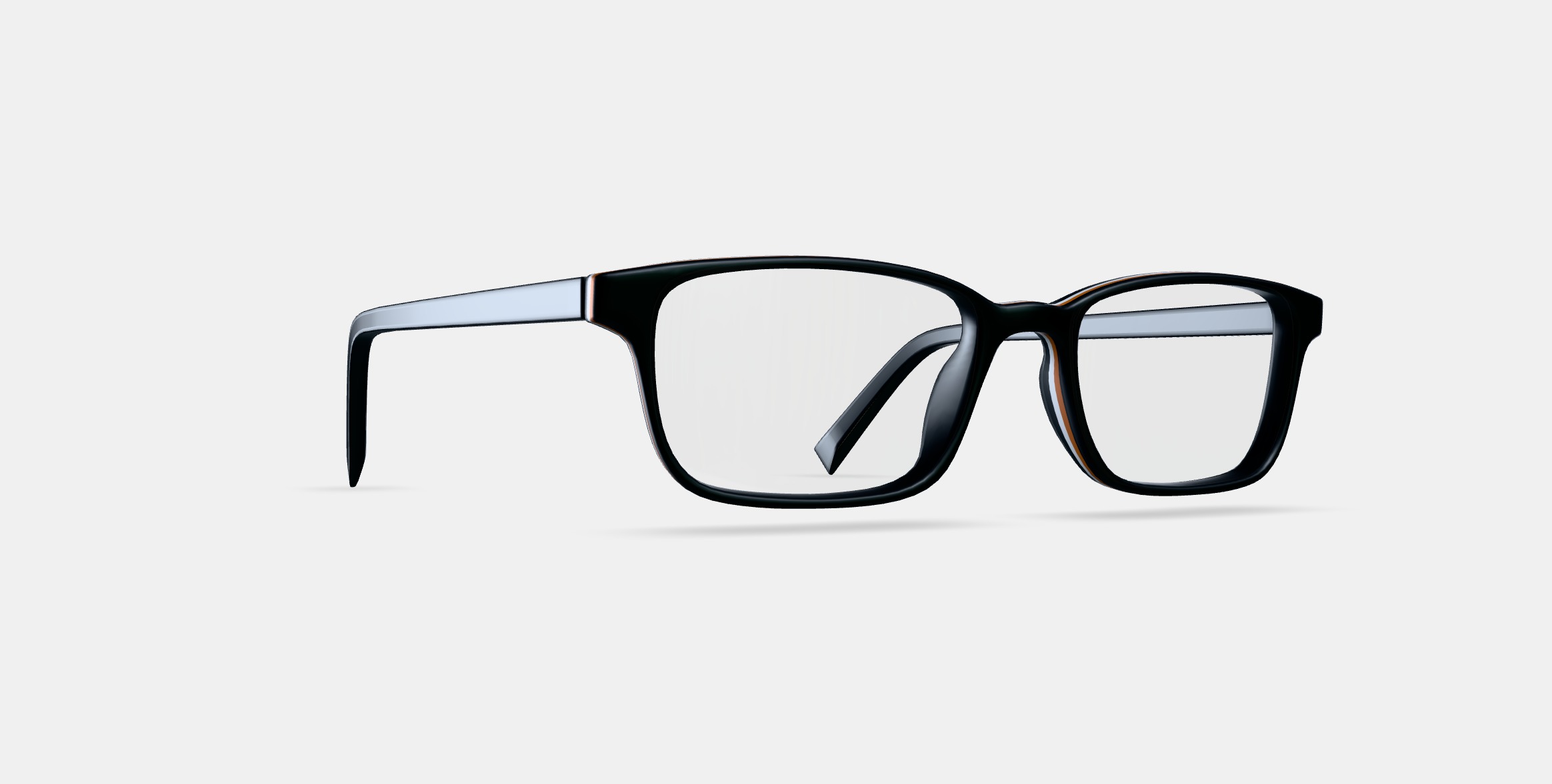 Wilkie Low Bridge Fit Eyeglasses in Black Matte Eclipse 3D model_9