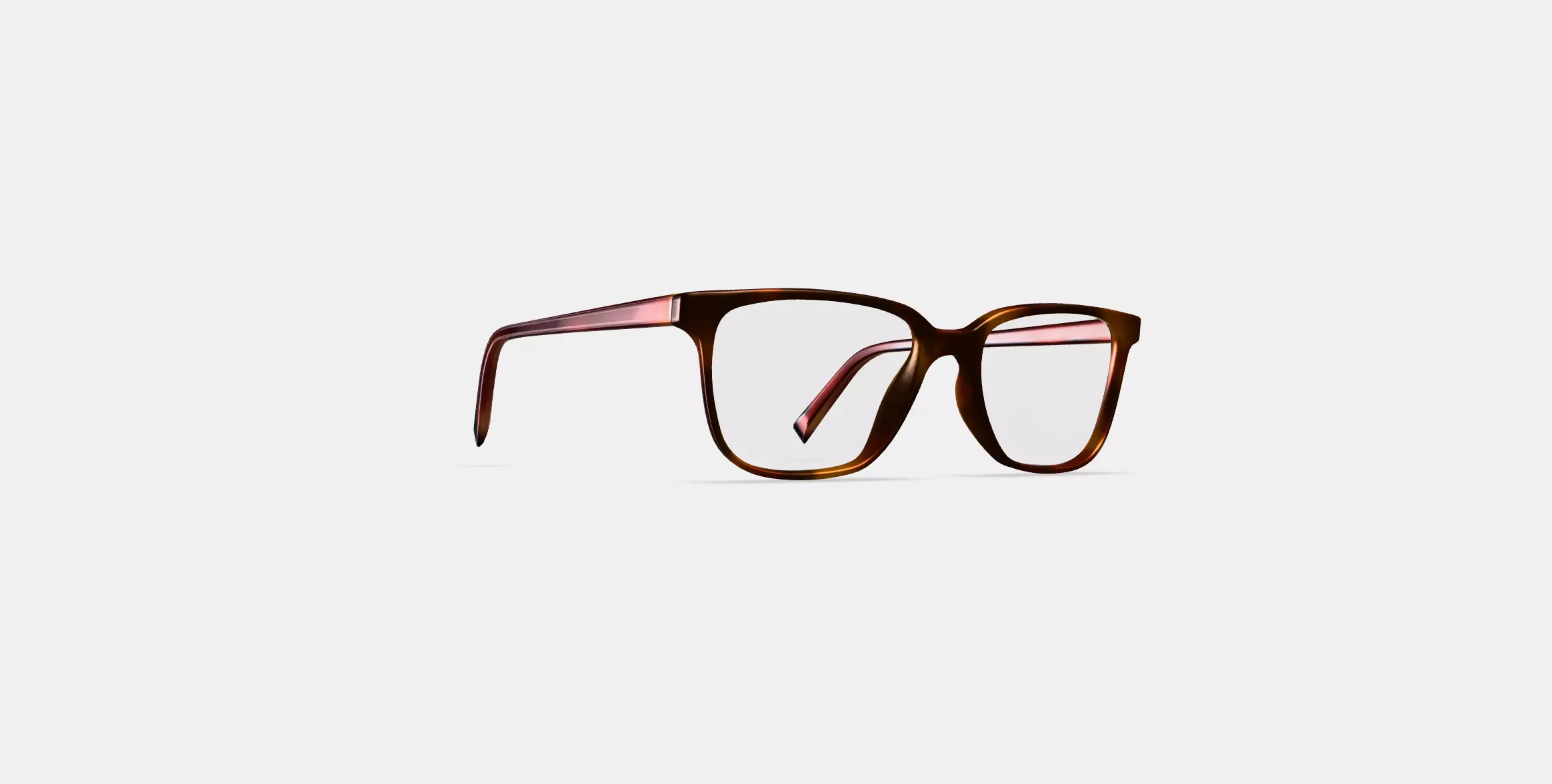 Hayden Low Bridge Fit Eyeglasses in Rye Tortoise 3D model_0