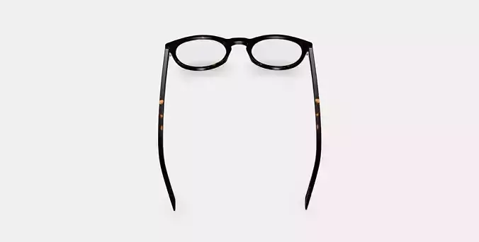 Haskell Low Bridge Fit Eyeglasses in Whiskey Tortoise