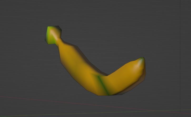 Banana 3D model Low-poly 3D Low-poly 3D model_11