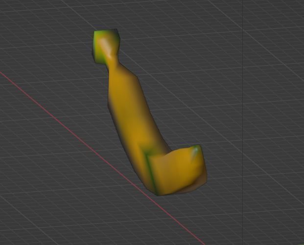 Banana 3D model Low-poly 3D Low-poly 3D model_12