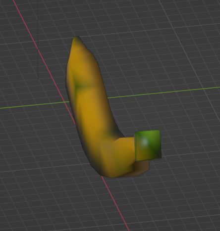 Banana 3D model Low-poly 3D Low-poly 3D model_6