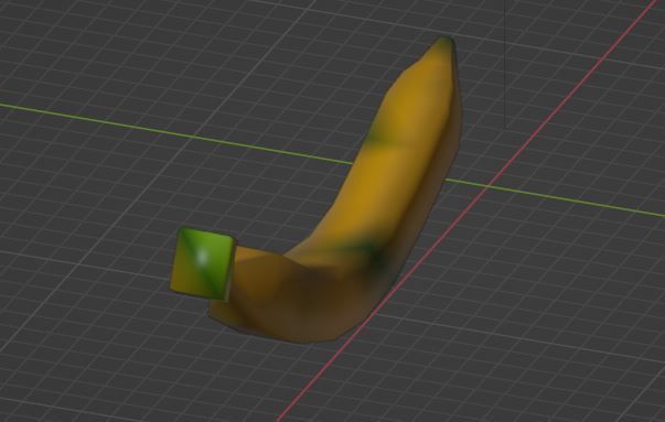 Banana 3D model Low-poly 3D Low-poly 3D model_8