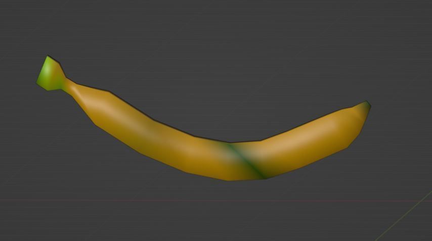 Banana 3D model Low-poly 3D Low-poly 3D model_10