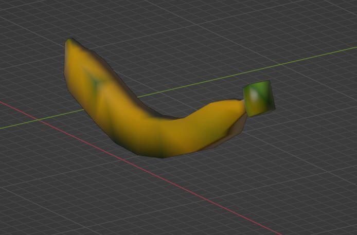 Banana 3D model Low-poly 3D Low-poly 3D model_5
