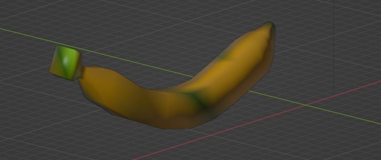 Banana 3D model Low-poly 3D Low-poly 3D model_9