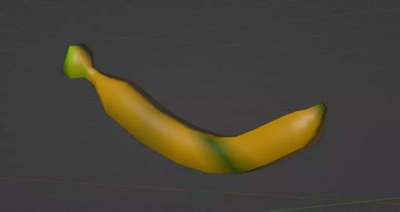 Banana 3D model Low-poly 3D Low-poly 3D model_0