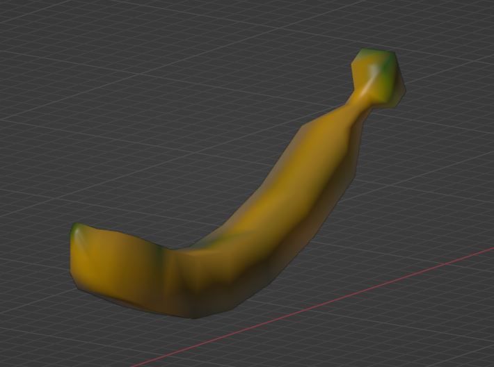 Banana 3D model Low-poly 3D Low-poly 3D model_1