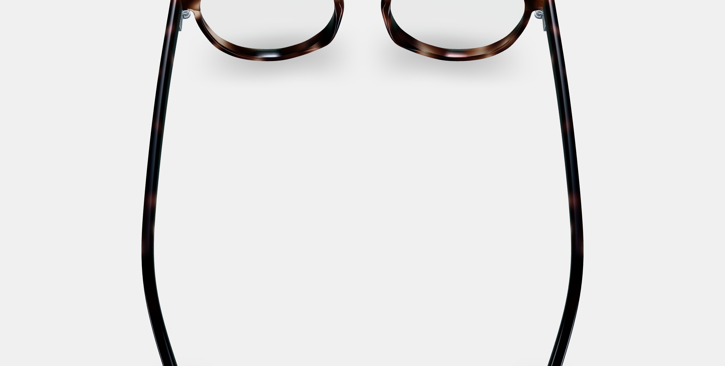 Wright Low Bridge Fit Eyeglasses in Cognac Tortoise 3D model_4