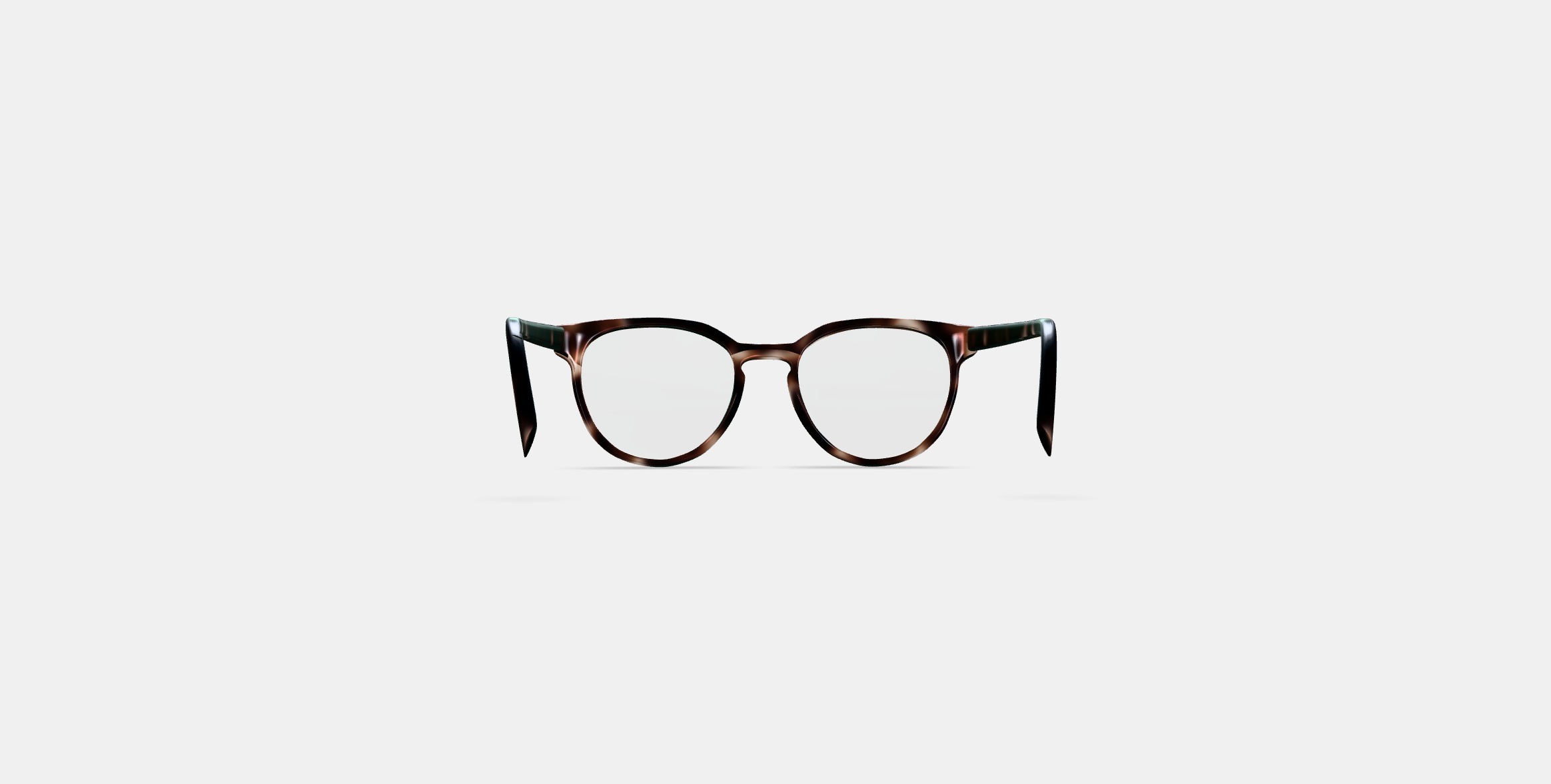 Wright Low Bridge Fit Eyeglasses in Cognac Tortoise 3D model_13