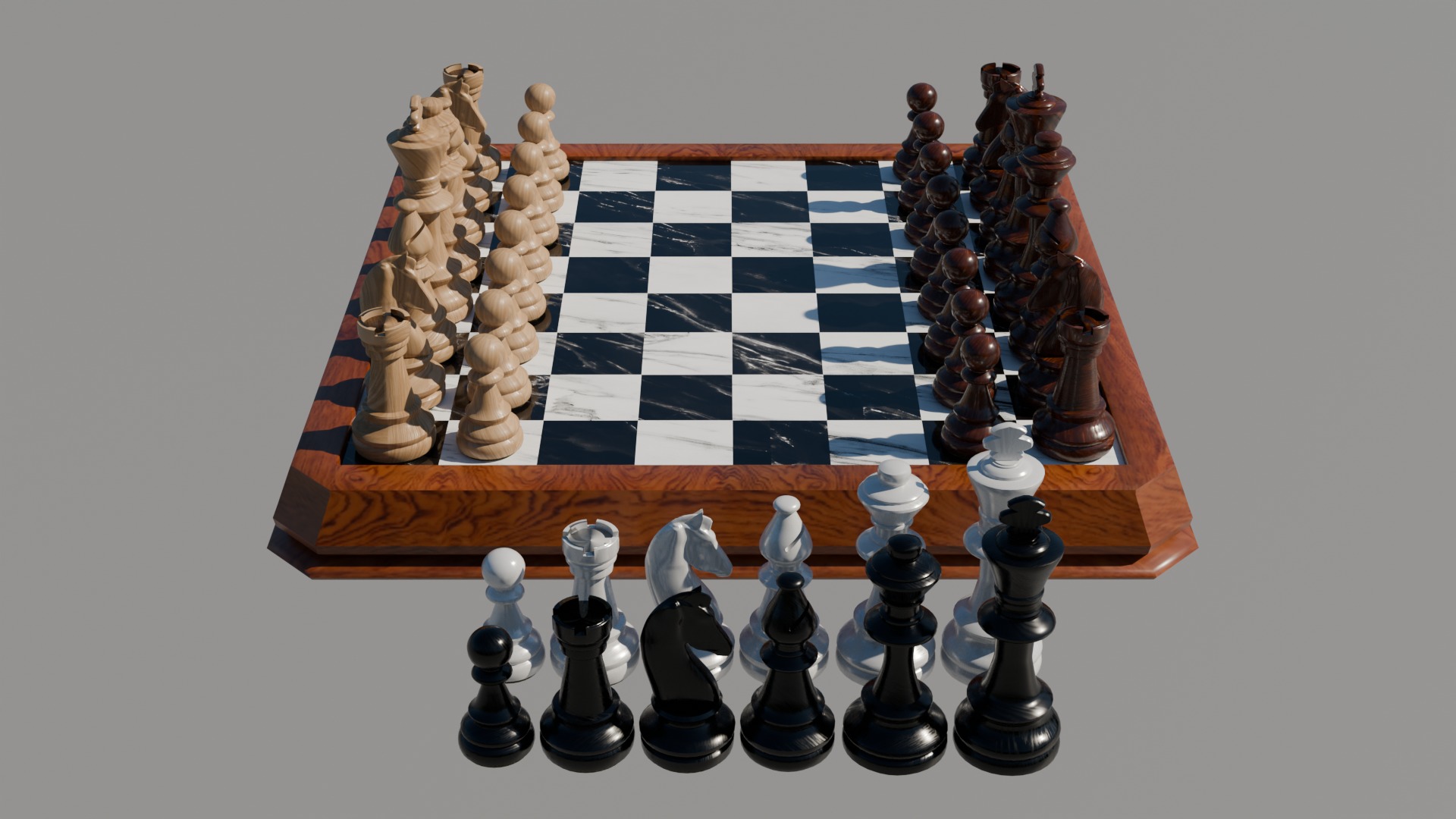 Chess 3D model_3
