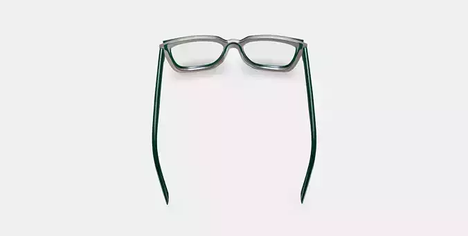 Cumberland Eyeglasses in Forest Green with Sand