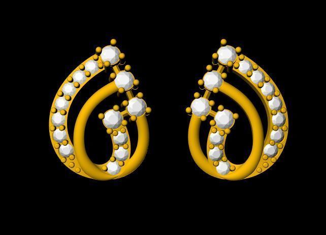 Dimond Pendant Set - 0061 3D print model_4