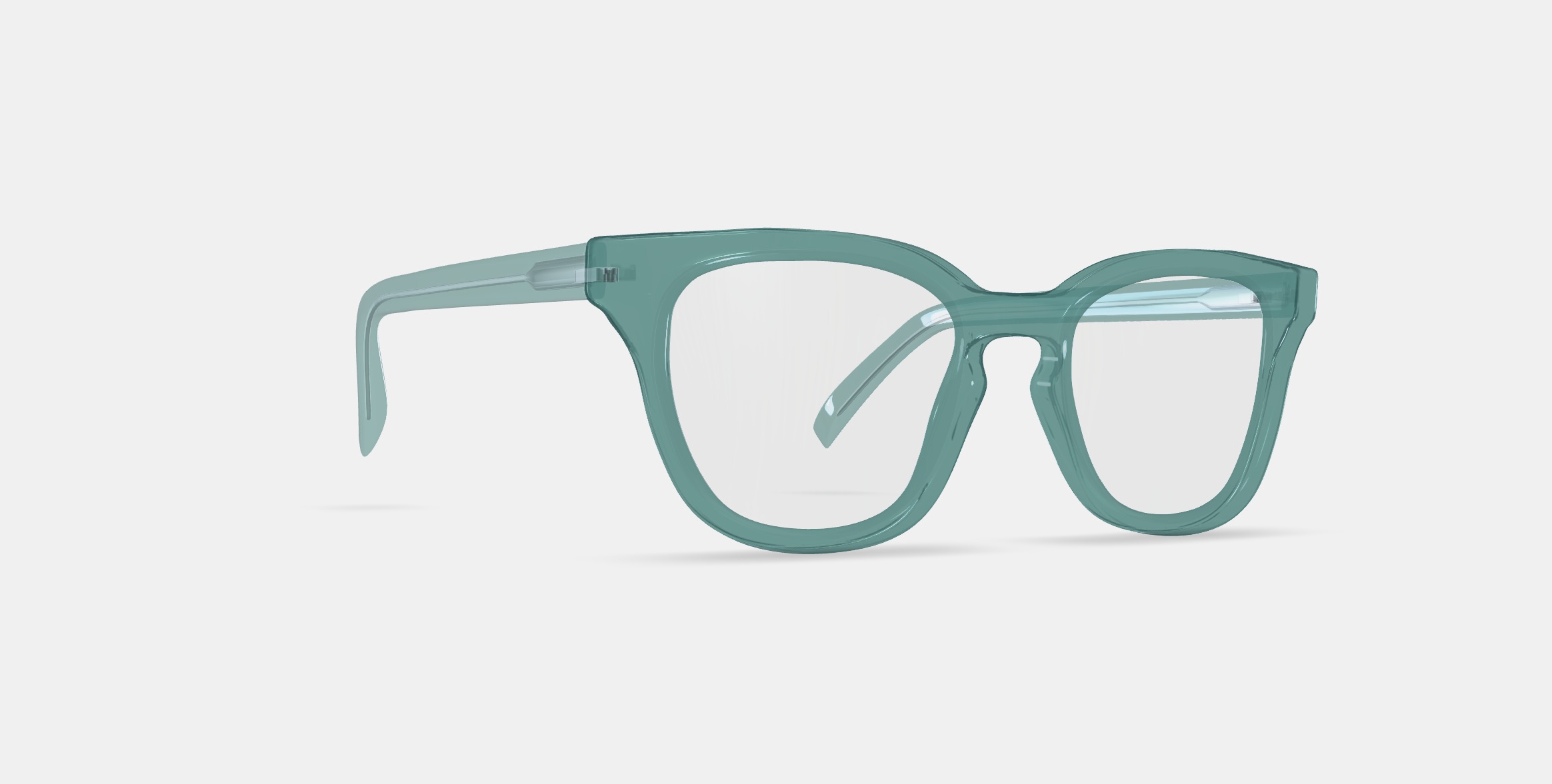 Della Eyeglasses in Viridian 3D model_9